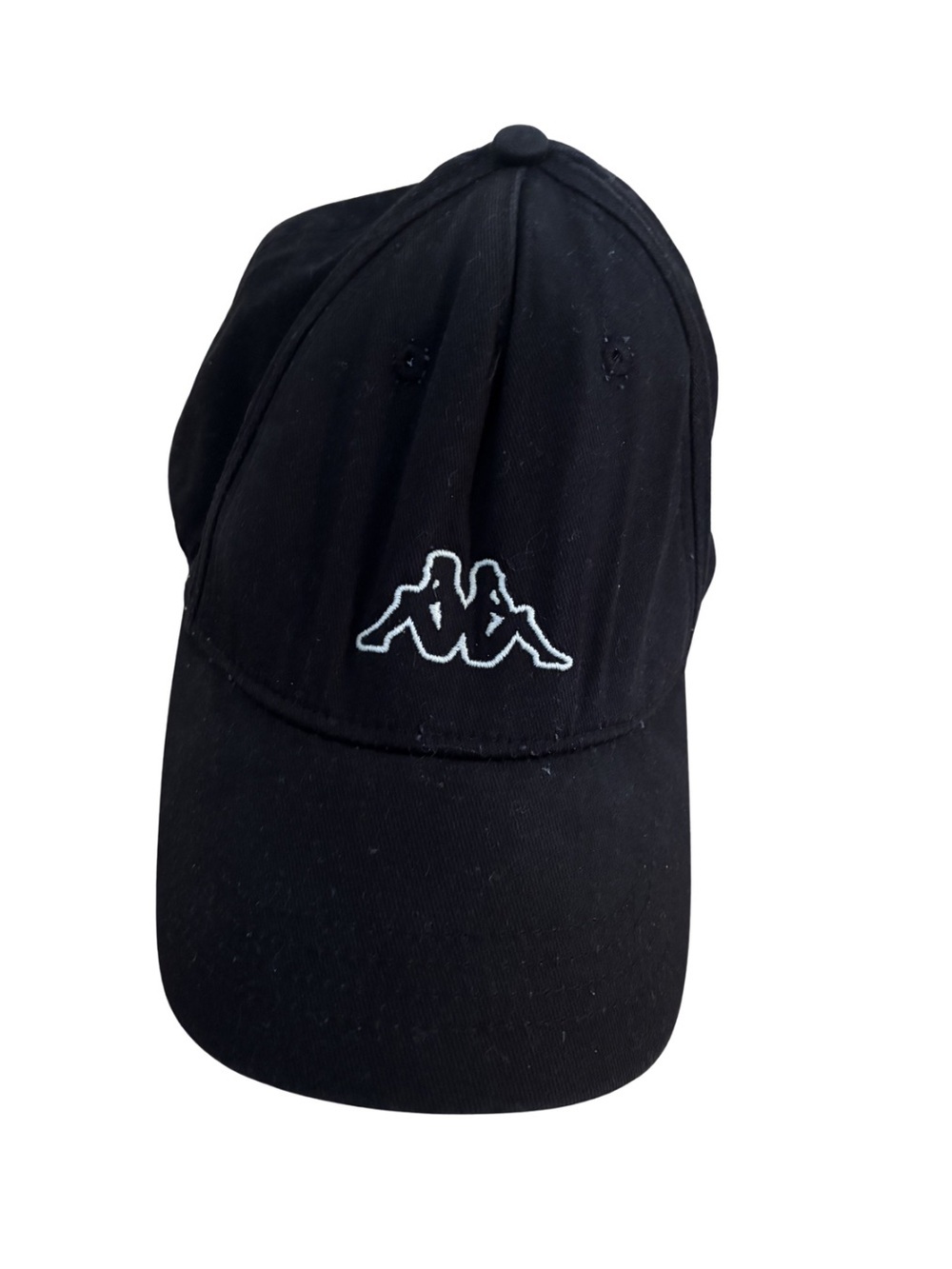 Kappa Black Cap with White Embroidered Logo